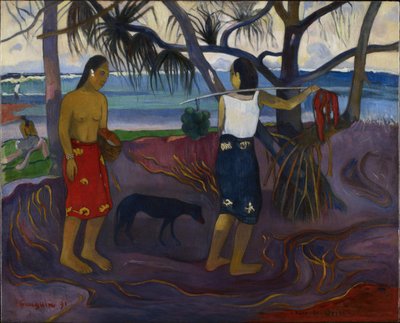 Unter dem Pandanus II von Paul Gauguin